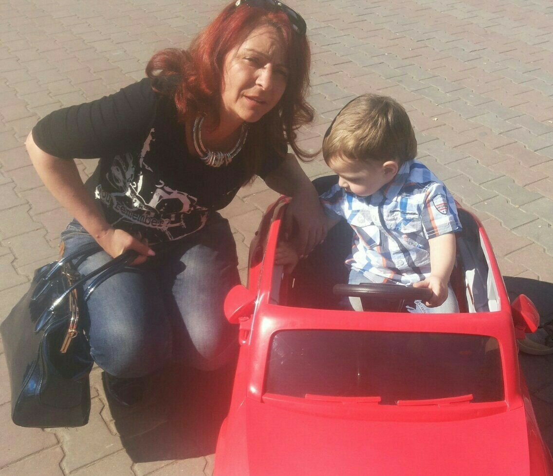 Оксана Кухтеня с внуком Владиславом 
